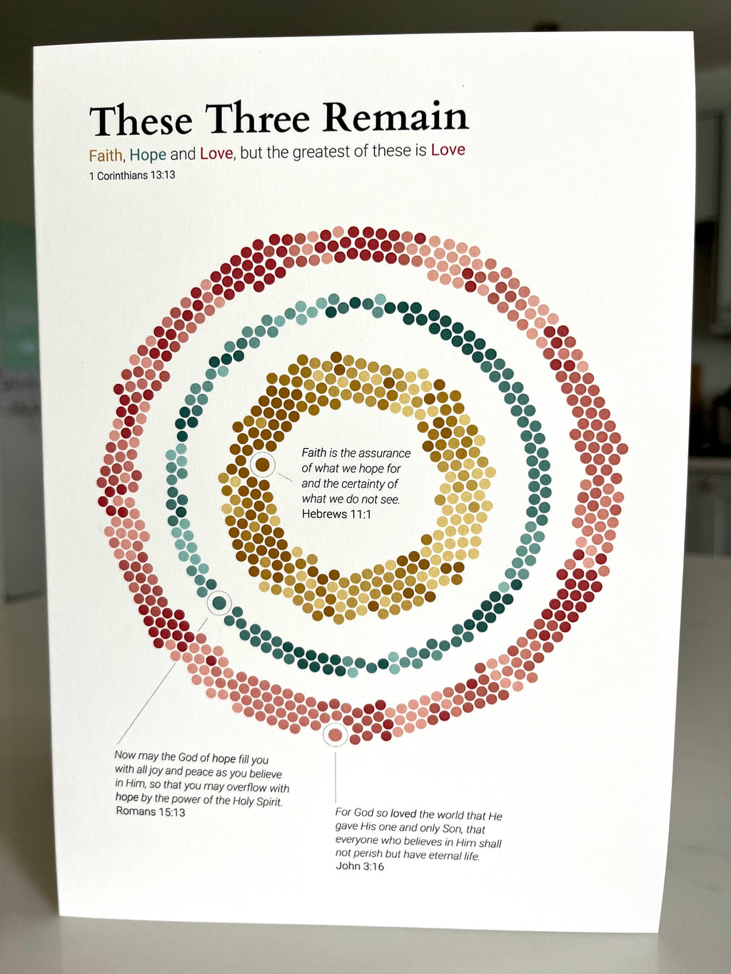 These 3 Remain: Greetings Cards: Faith, Hope and Love across the Bible