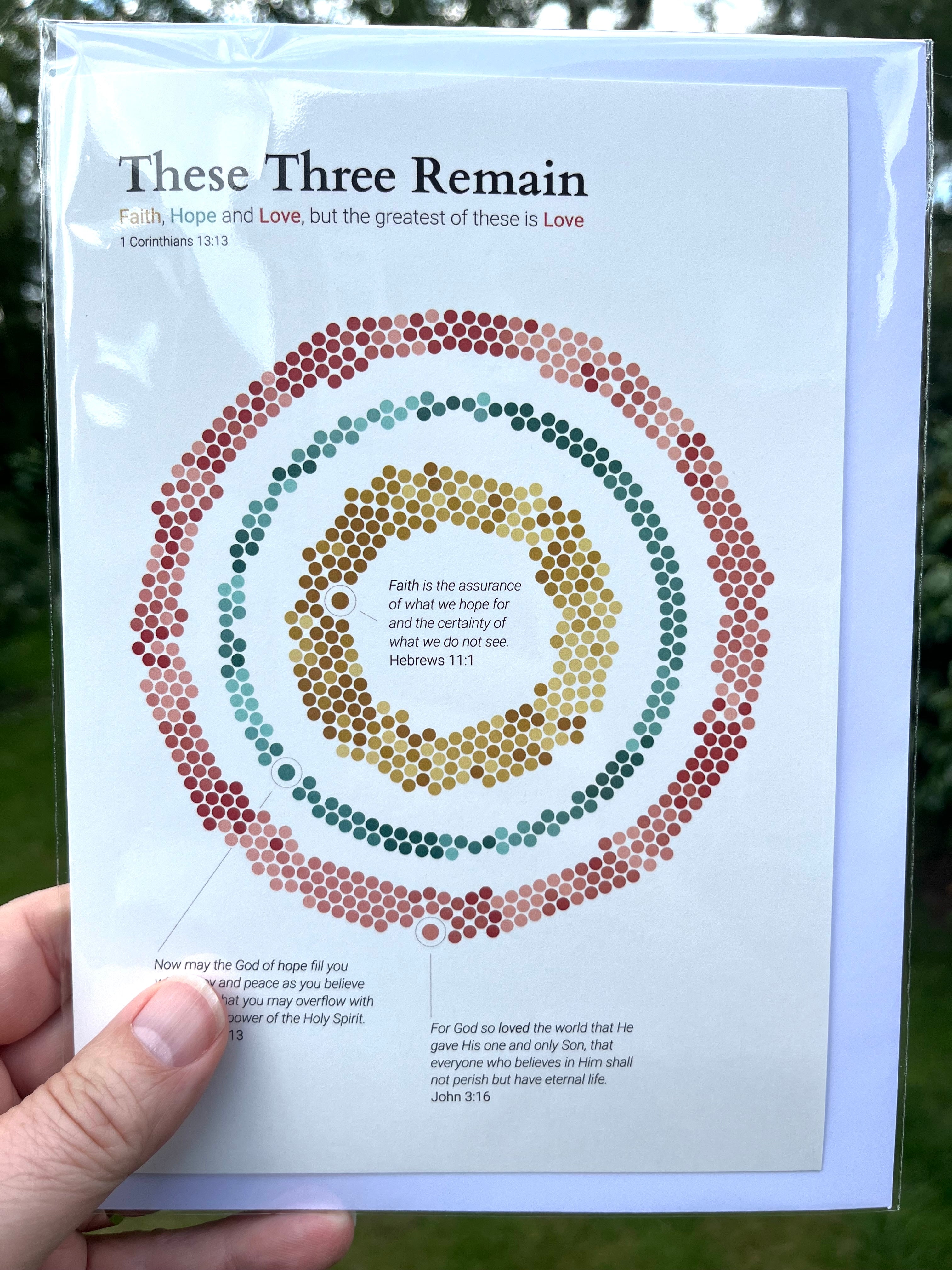 These 3 Remain: Greetings Cards: Faith, Hope and Love across the Bible