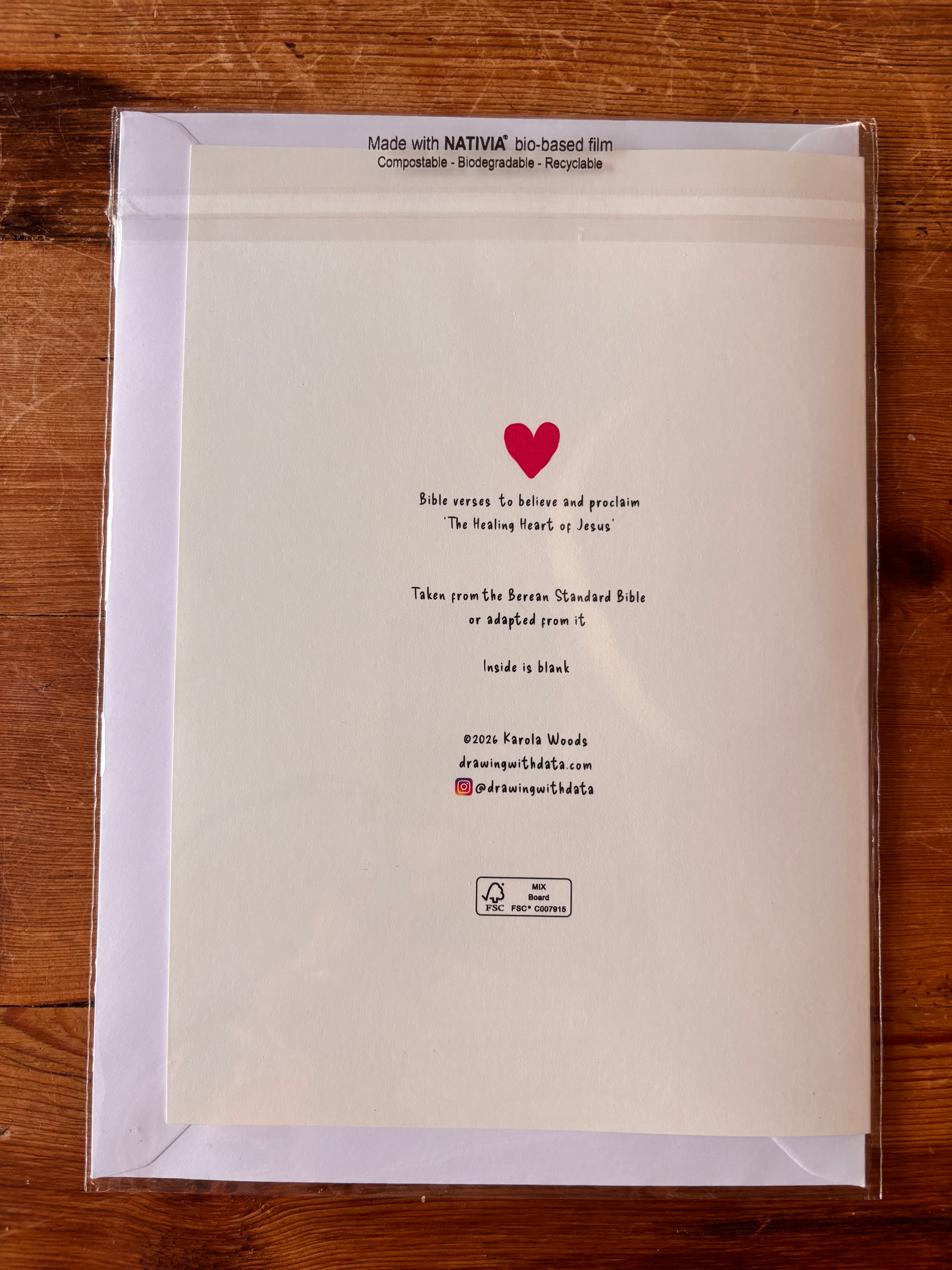 Healing Heart of Jesus: Greetings Cards with Healing Bible Verses