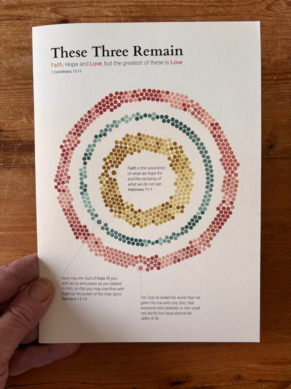 These 3 Remain: Greetings Cards: Faith, Hope and Love across the Bible